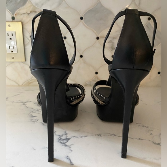 Saint Laurent Paris Platform Studded & Chained High Heel Stilettos US 10 (E40) - Picture 9 of 15
